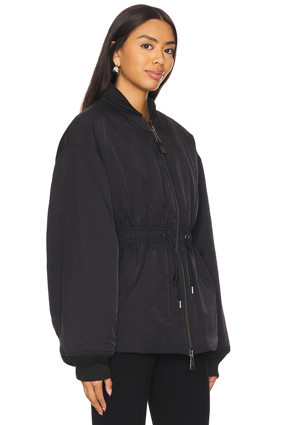 view 2 of 4 Short Cinched Waist Jacket in Black