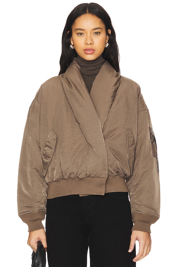 view 2 of 6 ショールカラーフライトジャケット in Coyote Brown