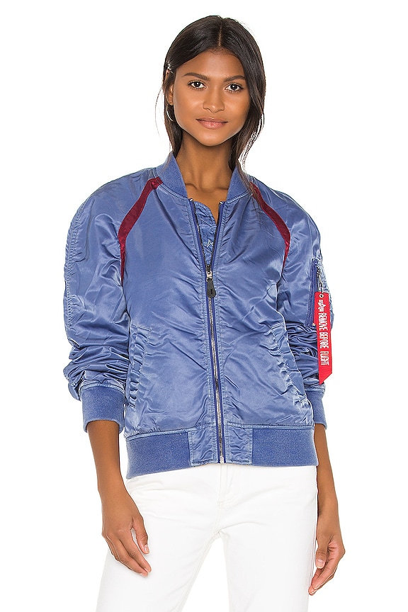 view 2 of 6 BLOUSON BOMBER L-2B RAGLAN BATTLEWASH in Light Navy