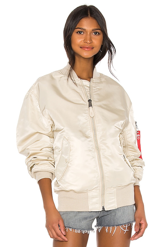 view 2 of 5 L-2B Loose Flight Jacket in Vintage White
