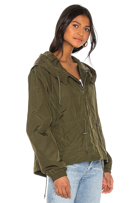 view 2 of 4 Nylon Short Fishtail Jacket in Deep Olive