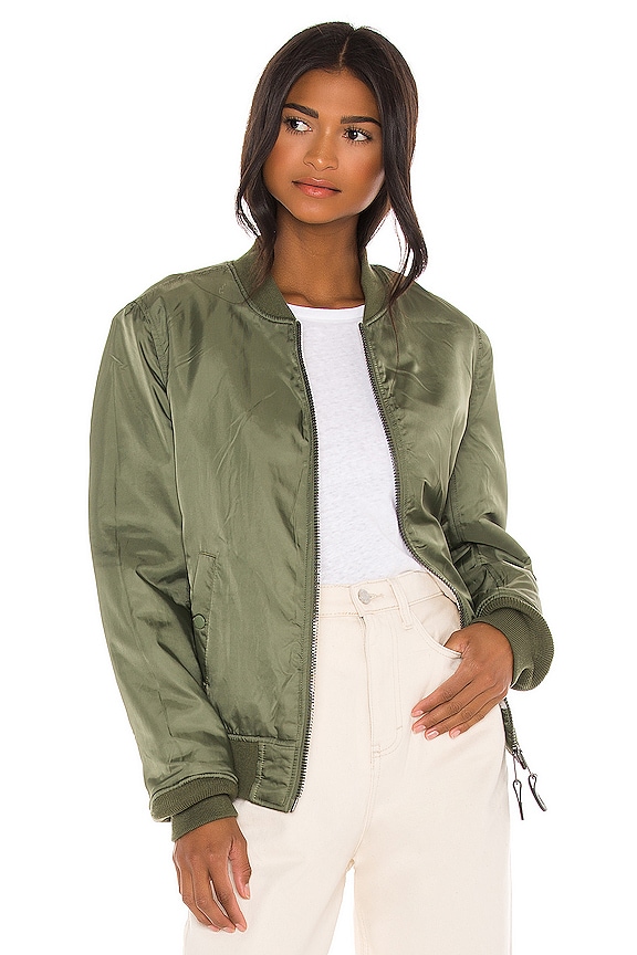 view 2 of 5 КУРТКА БОМБЕР L-2B in Light Cream & Sage Lining