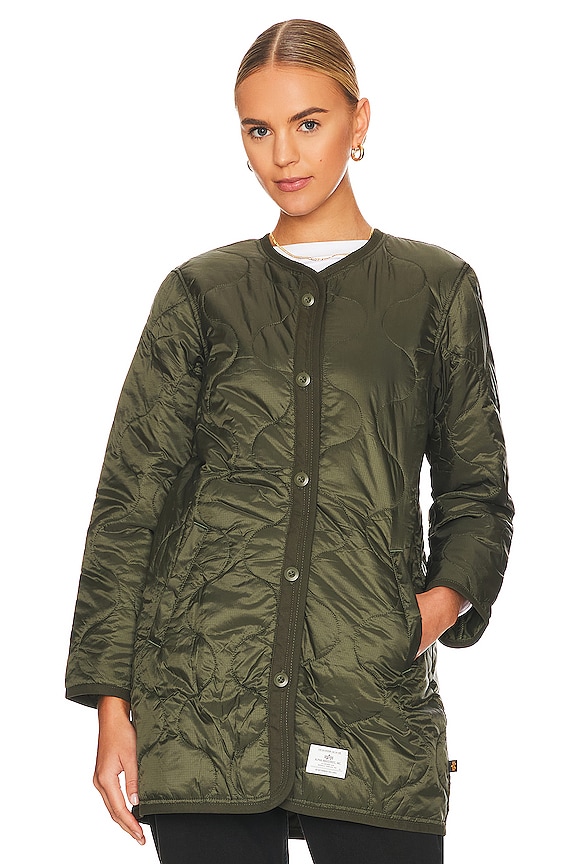 view 2 of 5 КУРТКА LONG in Dark Green