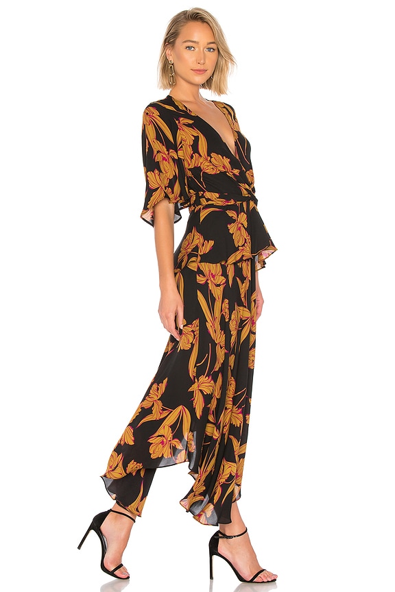 view 2 of 3 VESTIDO AVI in Black & Ochre