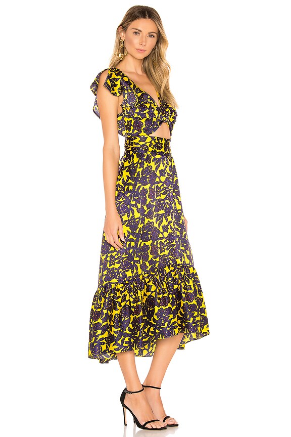 view 2 of 3 Valencia Dress in Yellow