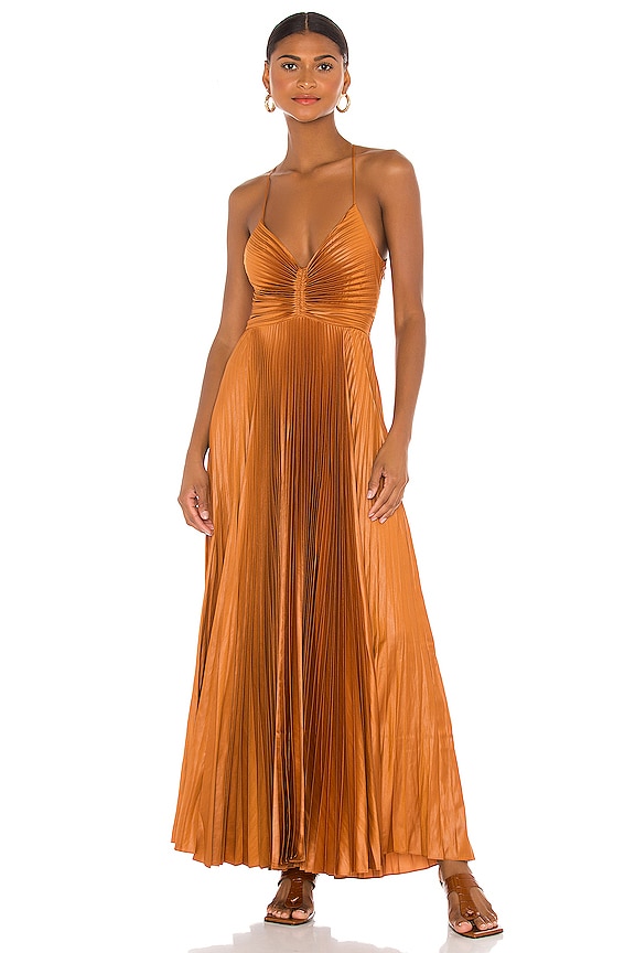 view 2 of 3 Aries Dress in Caramel
