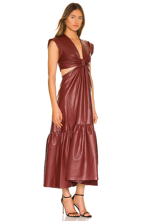 view 2 of 3 Alexandria Dress in Cranberry