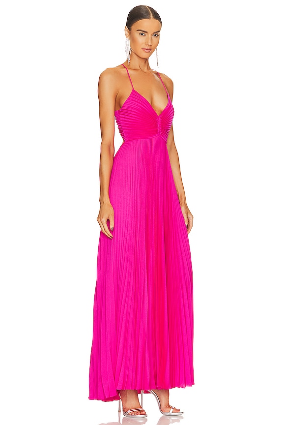 view 2 of 3 Aries Dress in Hot Pink