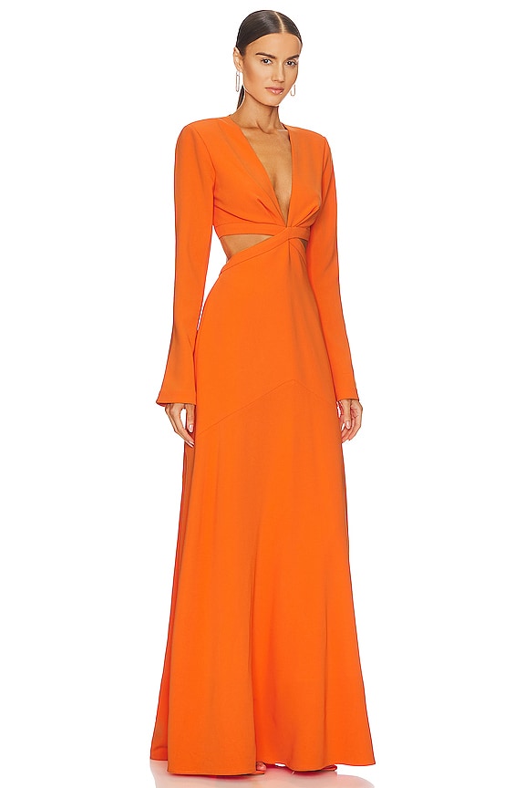 view 2 of 3 Issa Dress in Vivid Orange