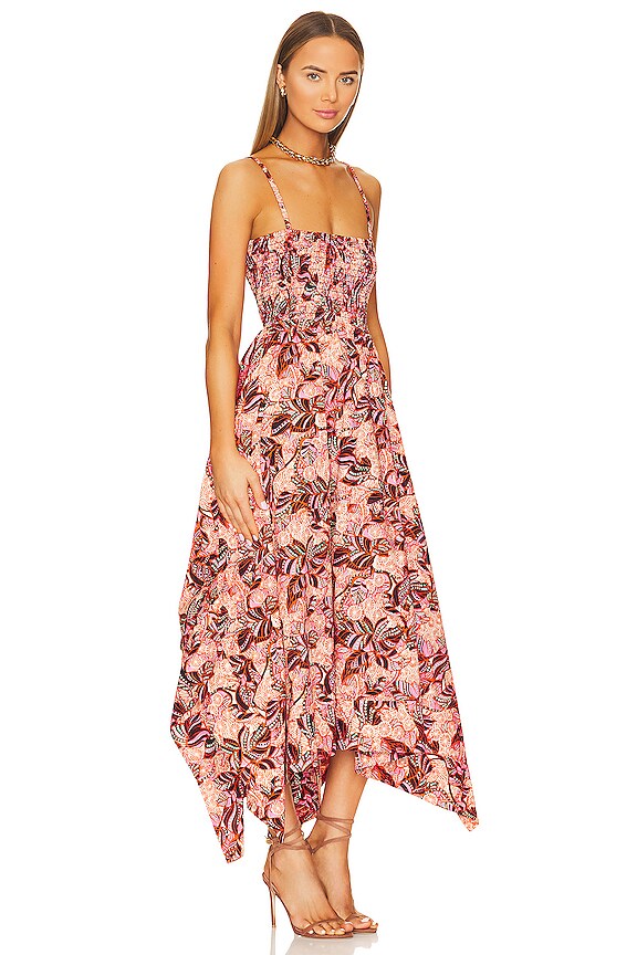 view 2 of 3 Adriana Dress in Orange & Rose Multi