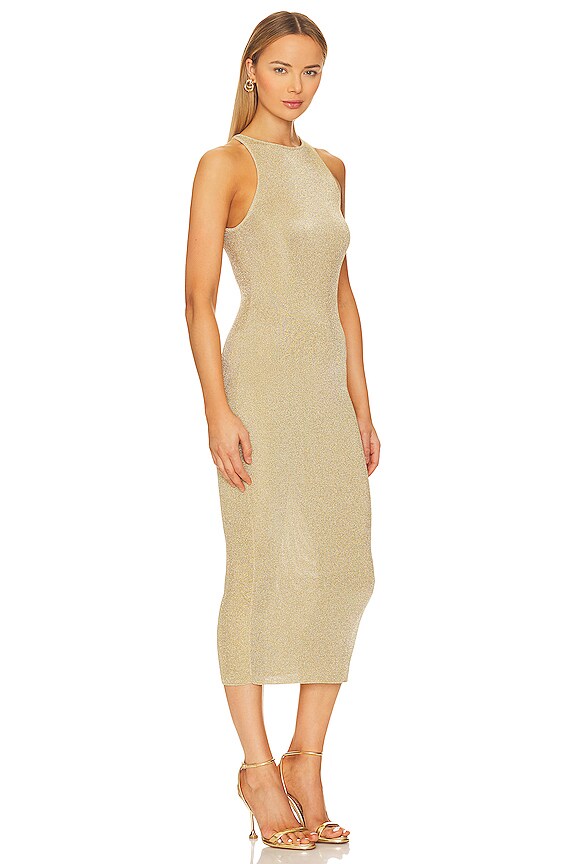 view 2 of 4 VESTIDO MIDI ASHLEY in Bright Gold
