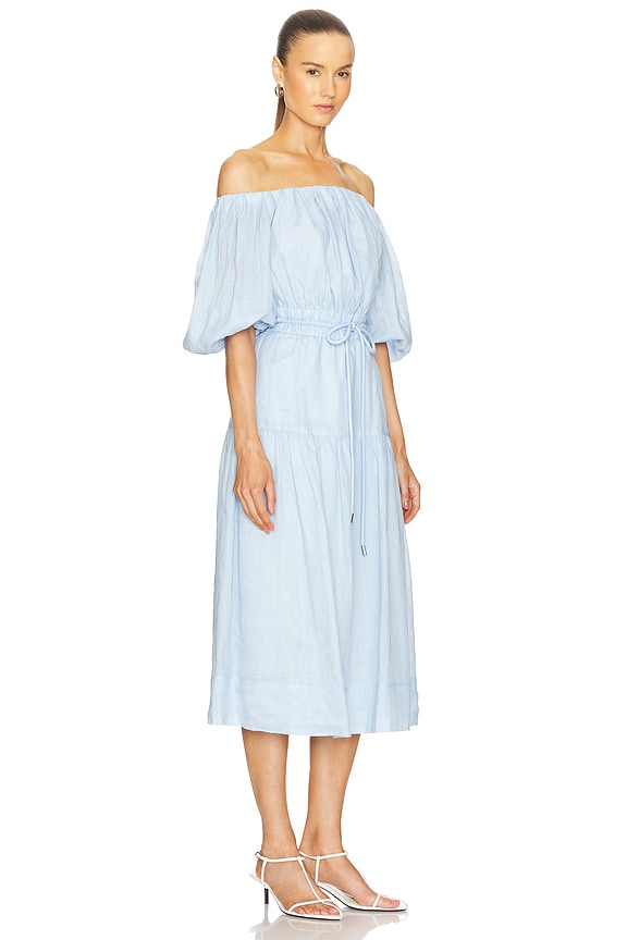 view 2 of 3 VESTIDO CON UN HOMBRO DESCUBIERTO INDY in Sky Blue