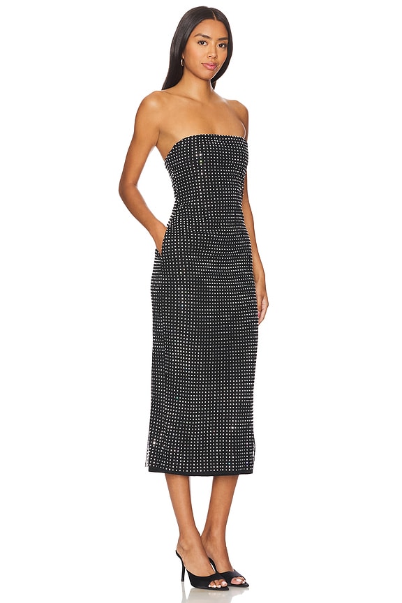 view 2 of 4 ROBE MAXI ELIZABETH in Black & Silver