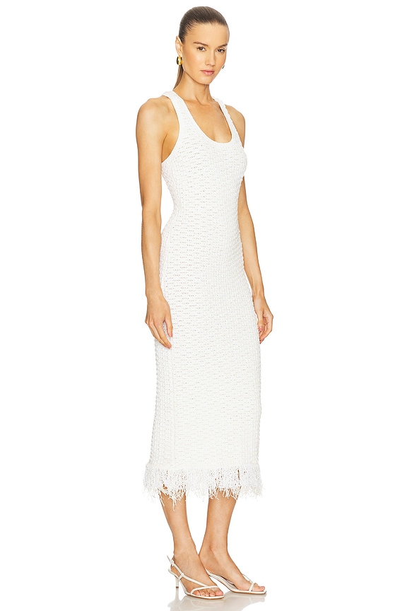 view 2 of 3 Clementine Dress in Natural & White Stripe