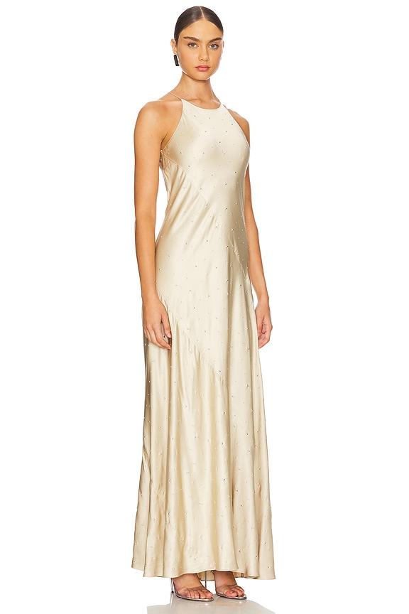 view 2 of 4 Sybil Dress in Champagne & Silver