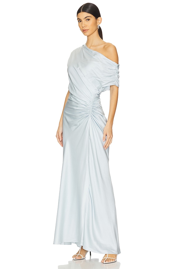 view 2 of 3 ROBE MAXI UNE ÉPAULE DÉNUDÉE PENNY in Cascade