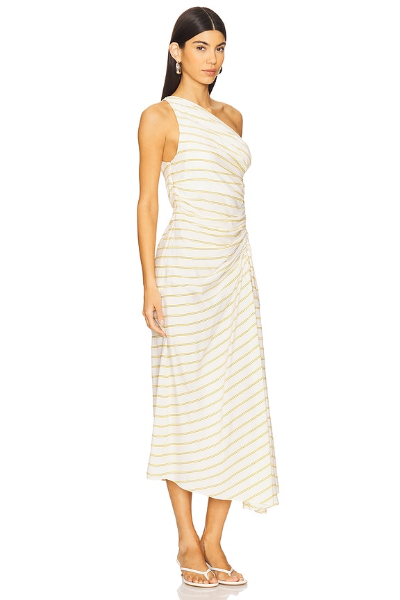 view 2 of 5 Carolyn Dress in Canary Stripe