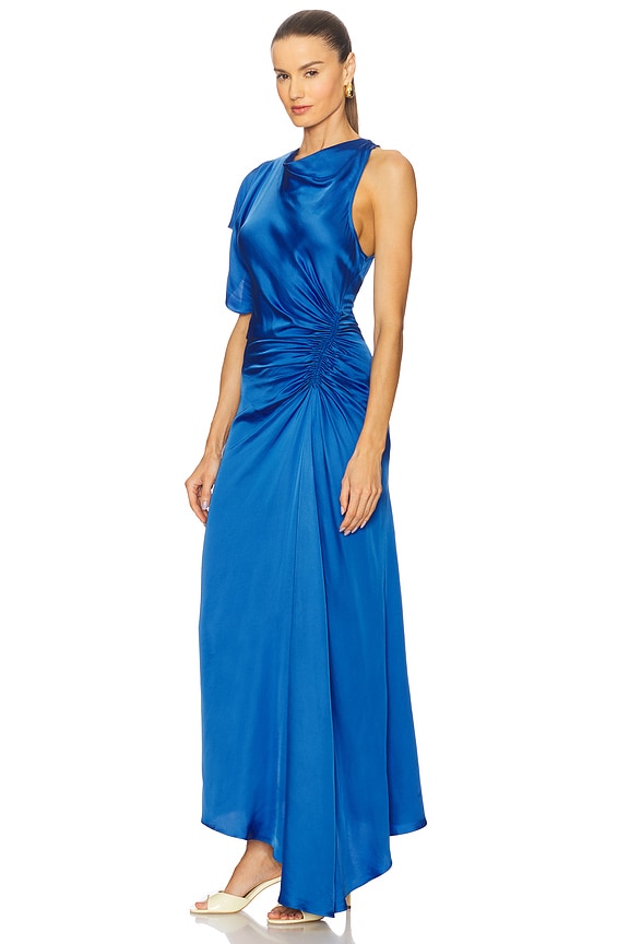 brown formal dress long TAMARA Satin A-Line Prom – One Honey Boutique Sienna / M USA Size:90 creating a flattering silhouette Cold Shoulder INSPIRE CHIC Women's Fashion