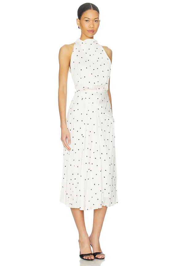 view 2 of 3 Simona Dress in Cream & Black