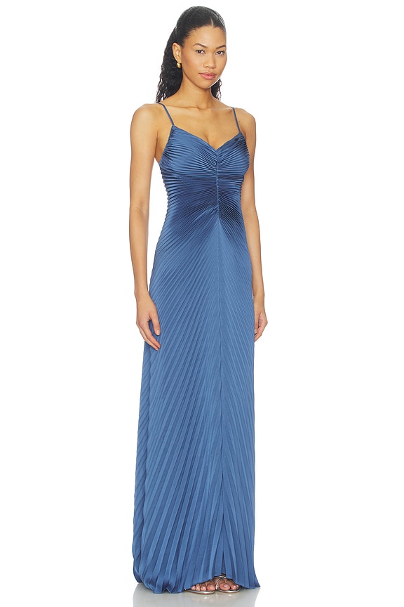 view 2 of 4 Genevieve Gown in Ash Blue