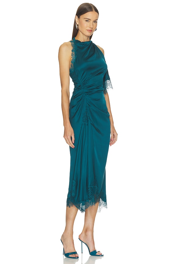 view 2 of 5 Miriam Dress in Light Teal & Light Teal