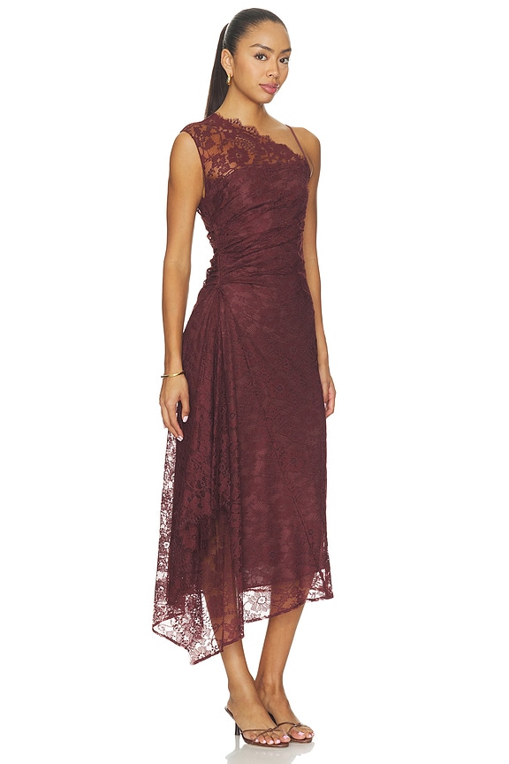 view 2 of 5 Gia Dress in Maroon