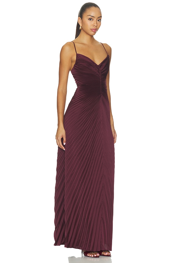 view 2 of 4 Genevieve Gown in Pinot Red