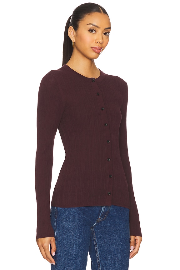 view 2 of 4 CÁRDIGAN FISHER in Plum