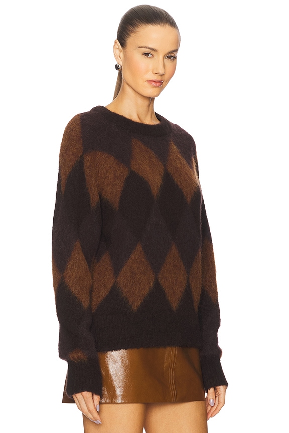 view 2 of 4 Ezra Sweater in Deep Plum, Bronco & Dark Umber