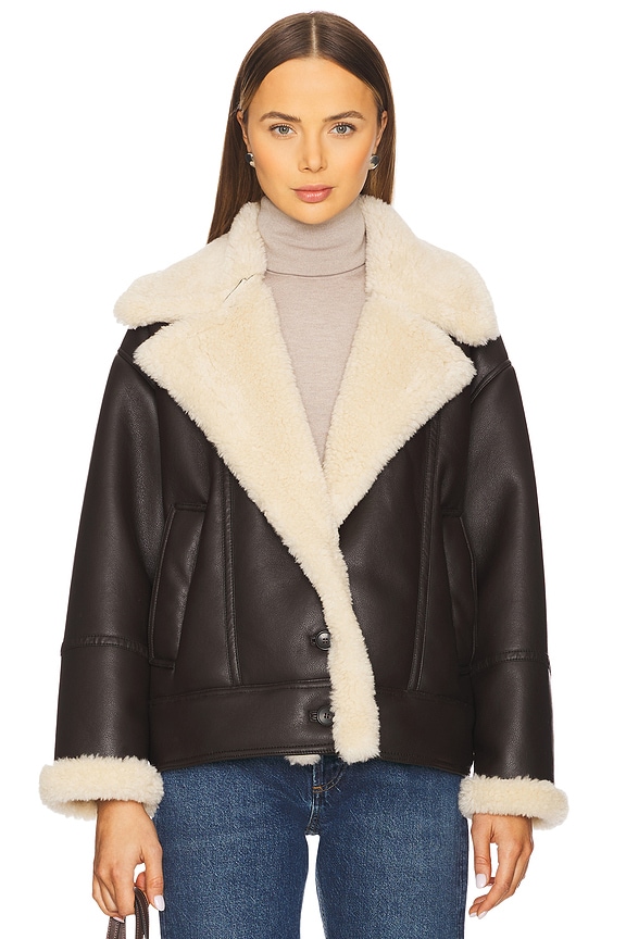 view 2 of 5 Aubrey Sherpa Jacket in Romeo