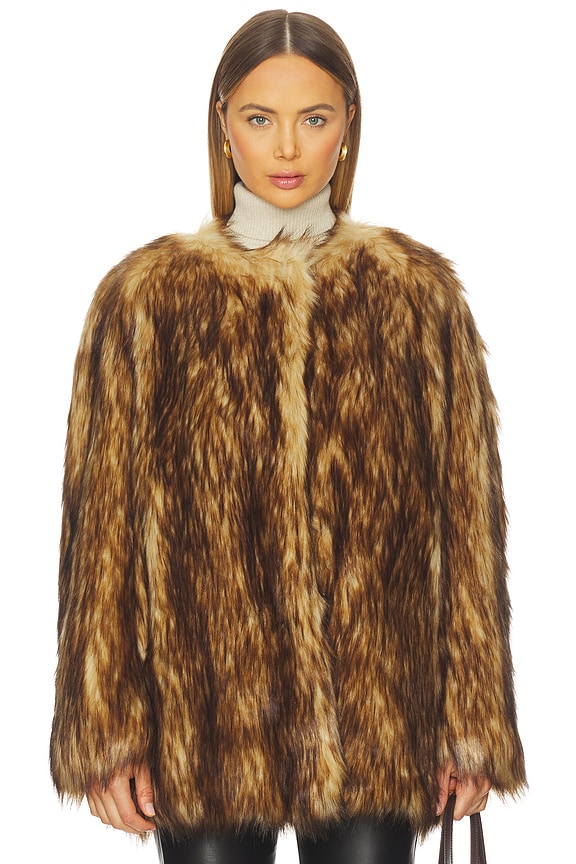 view 2 of 5 Bria Coat in Brown