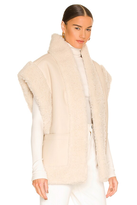 view 2 of 4 GILET SUTTON in Cream