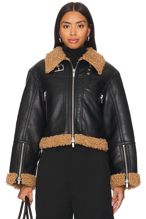 view 2 of 5 КУРТКА in Black & Brown