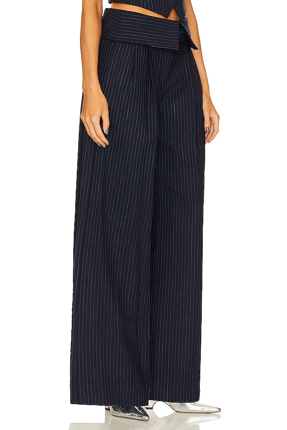 view 2 of 5 ШИРОКИЕ БРЮКИ EMMA in Navy