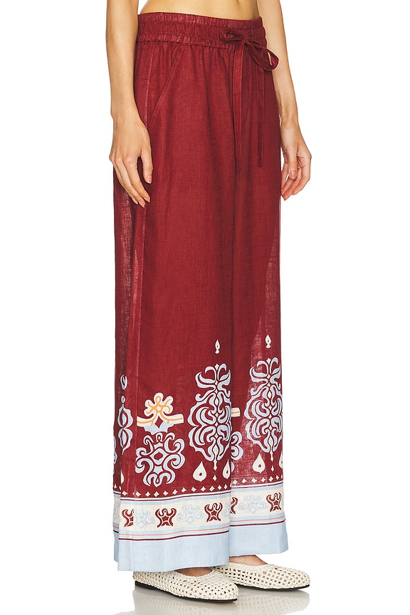 view 2 of 6 PANTALÓN EMMETT in Syrah & Sky Blue