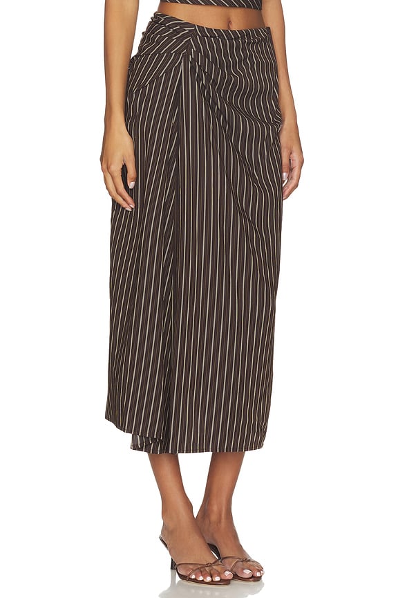 view 2 of 6 Jean Skirt in Ganache Stripe