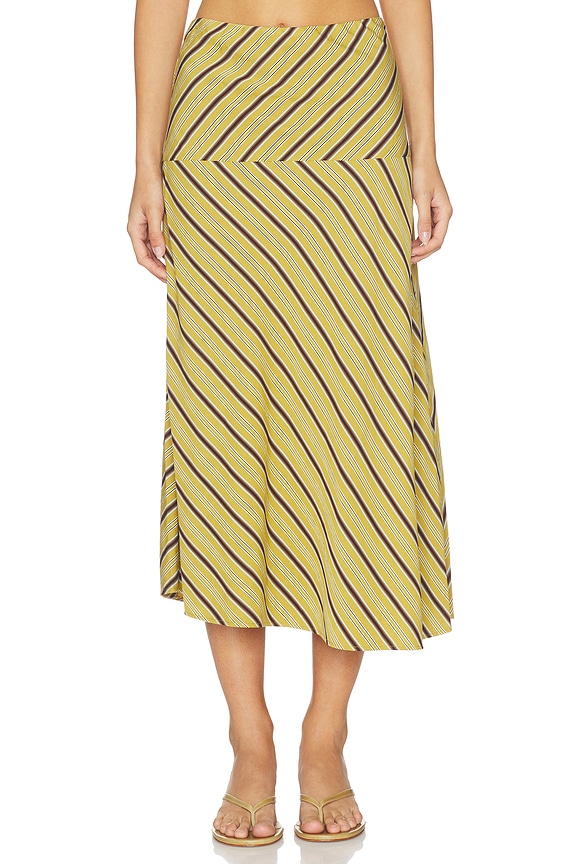 view 1 of 6 Kara Skirt in Curry & Ganache