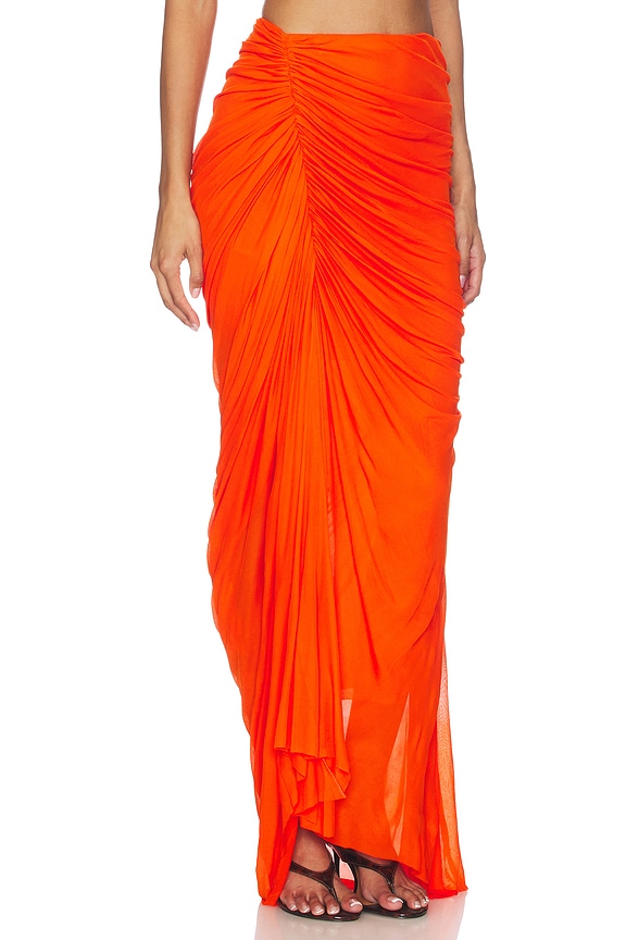 view 2 of 6 Cleo Skirt in Orange Crush