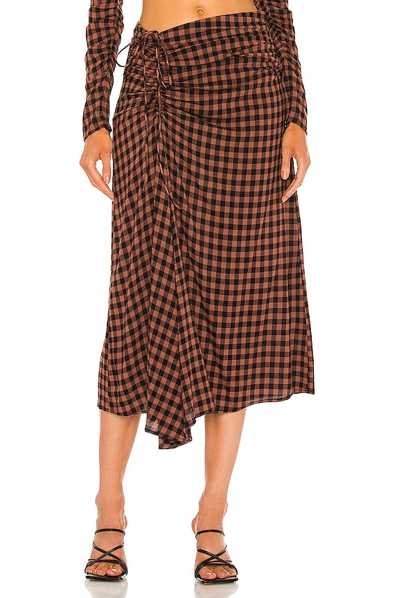 view 1 of 4 Orly Skirt in Black & Brandy Brown