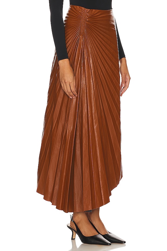 view 2 of 4 ЮБКА ИЗ ИСКУССТВЕННОЙ КОЖИ TRACY in Cognac