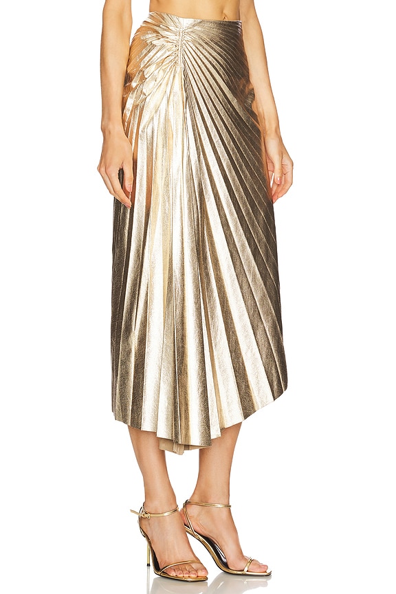 view 2 of 6 TORI ミディ丈スカート in Pale Gold