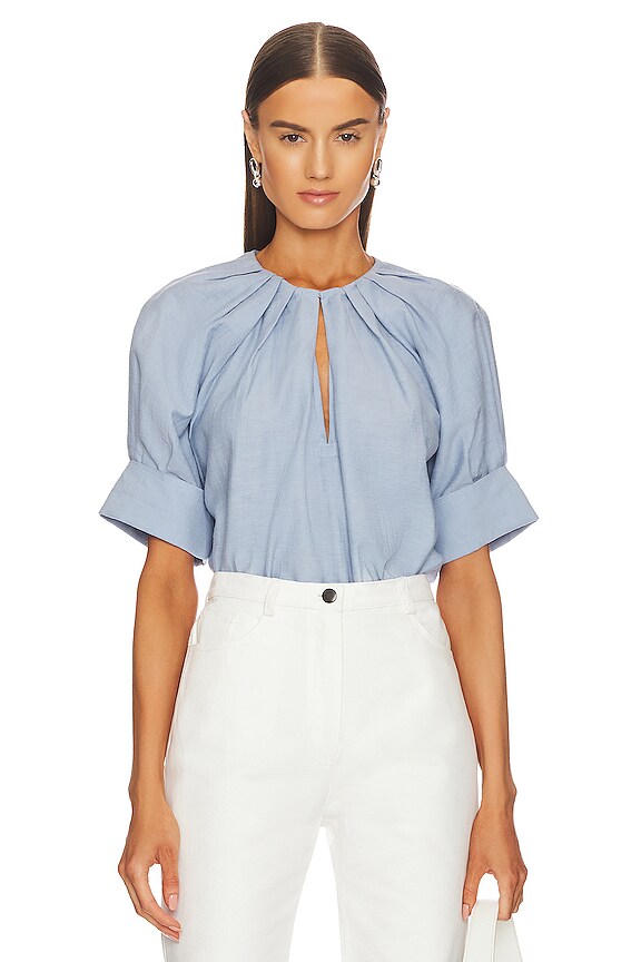 view 2 of 5 Carey Top in Powder Blue