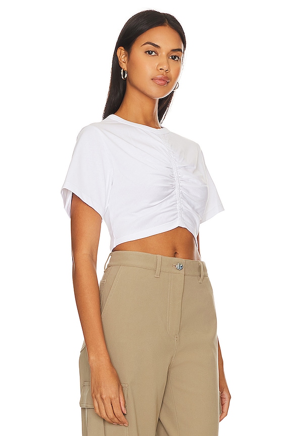 view 2 of 4 T-SHIRT CROPPED JOHANNA in White