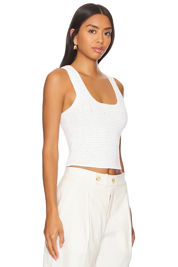 view 2 of 4 Thalia Top in Natural & White Stripe