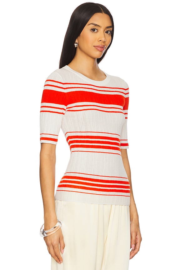 view 2 of 4 Jack Top in Bright White & Poppy