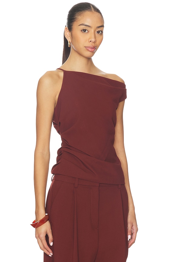 view 2 of 5 Leia Top in Rust