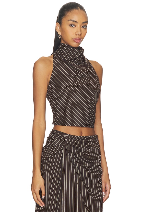 view 2 of 5 Lillian Top in Ganache Stripe