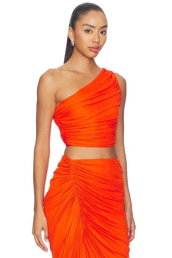 view 2 of 4 Cleo Top in Orange Crush