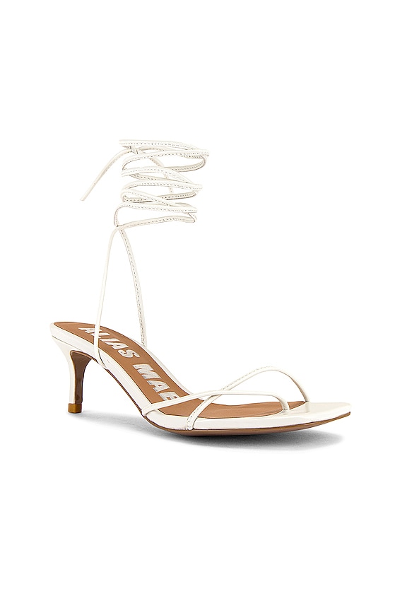 view 2 of 5 Ellery Sandal in White in Ivory Leather