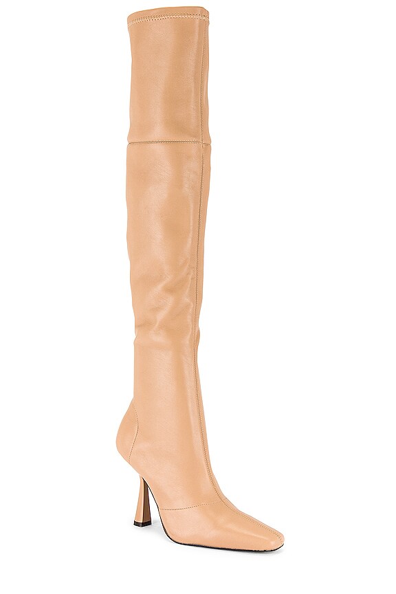view 2 of 5 Victoria Over The Knee Boot in Nude